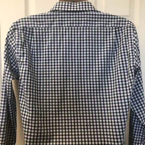 Esquire Men's Plaid Non Iron Casual Button Down Shirt Long Sleeve Slim Fit 15.5 - Picture 6 of 12